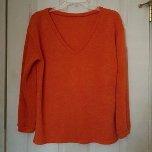 Orange long sleeve sweater